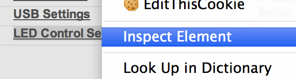 inspect element