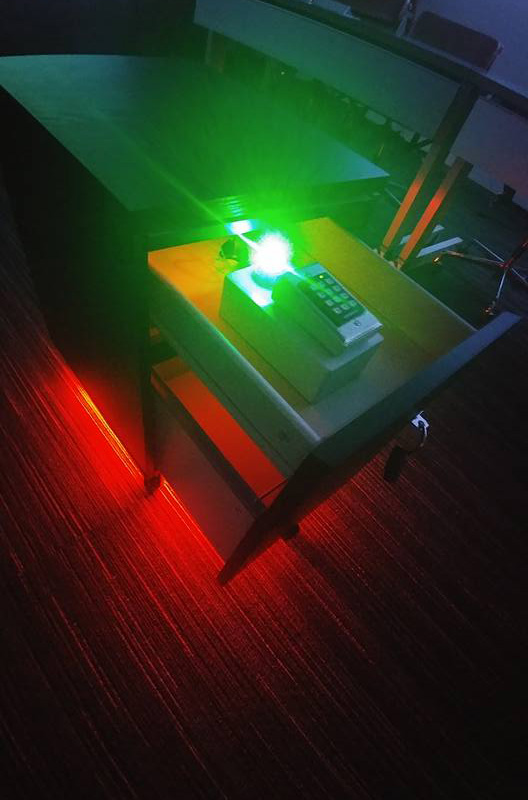 Keypad Puzzle powering LED strips